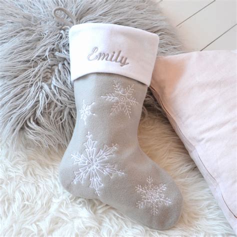 grey and white christmas stockings